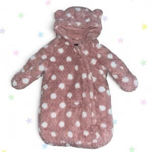 polka dot snow suit